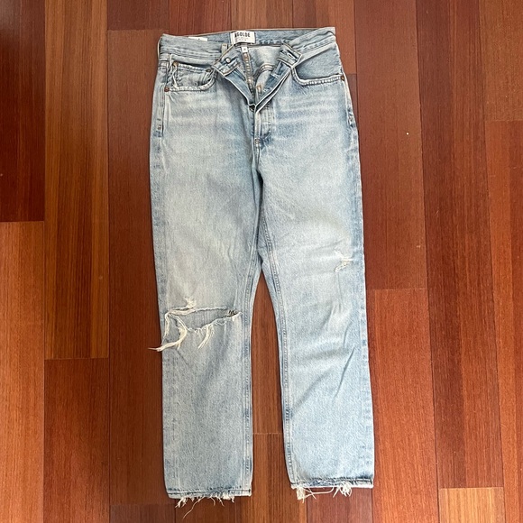 AGOLDE Riley High Rise Straight Crop in Shatter Size 26 - Picture 3 of 5